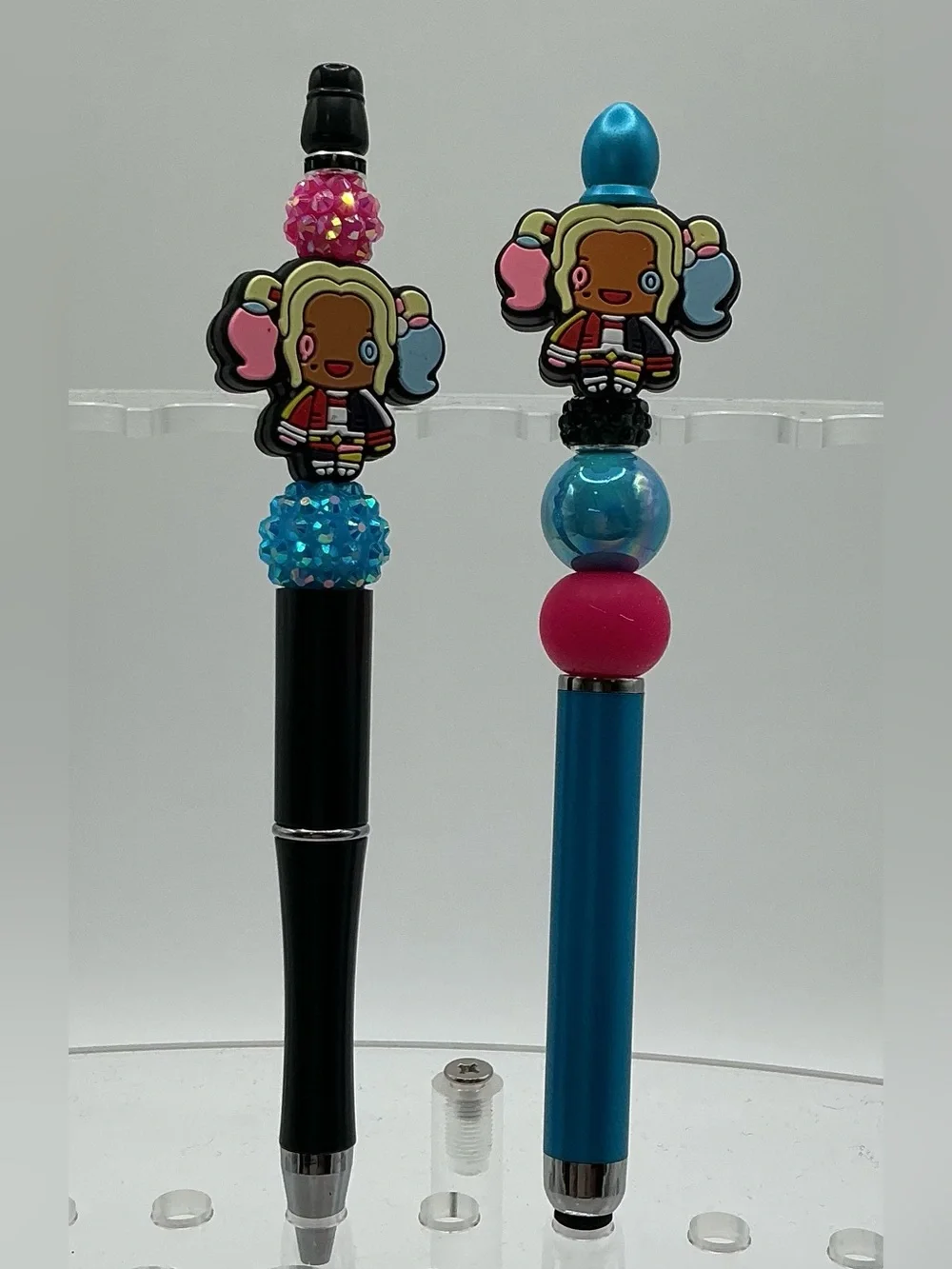 PEN AND STLUS SET HARLEY QUINN FROM SUICIDE SQUAD DECORATIVE BEADED